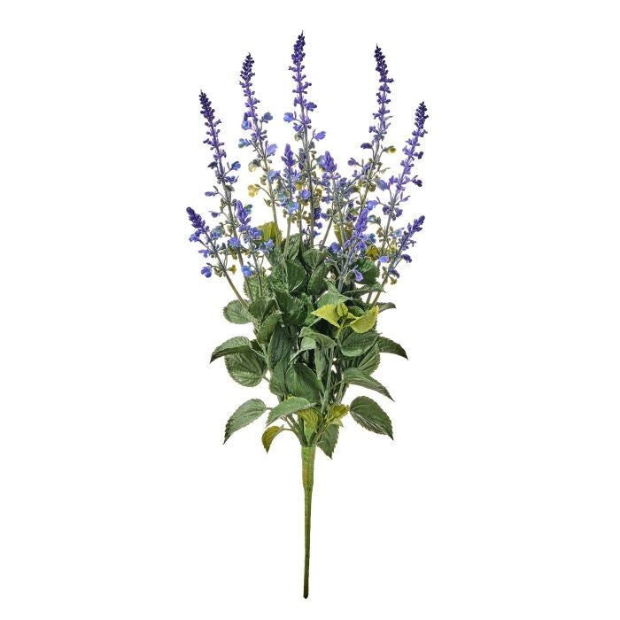 22" Plast. Uv Salvia Bush