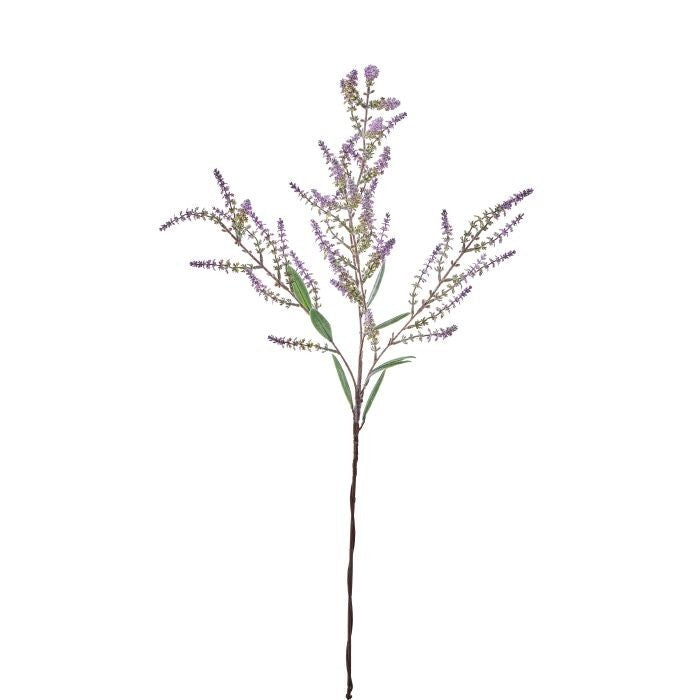 38" Flocked Lavender Spray X3