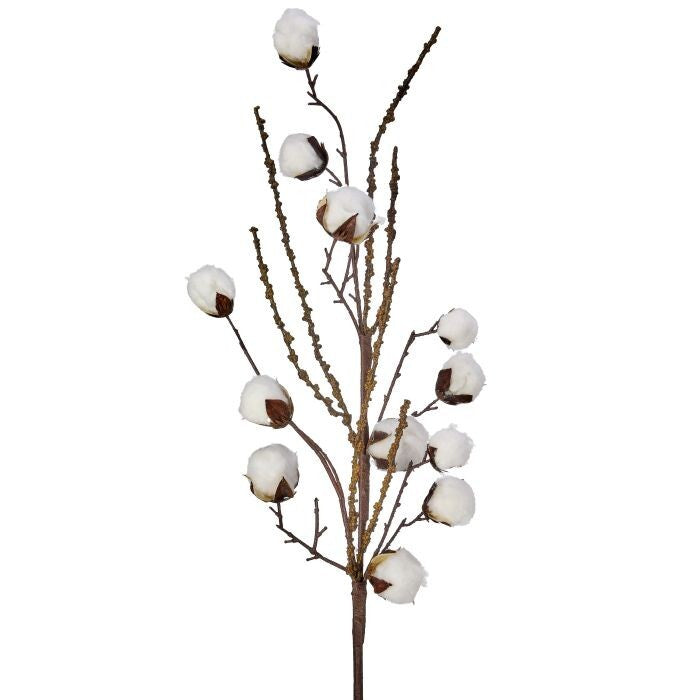 35" Autumn Branch Cotton Spray