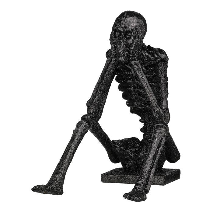 10.5" Glitter Resin Skelton