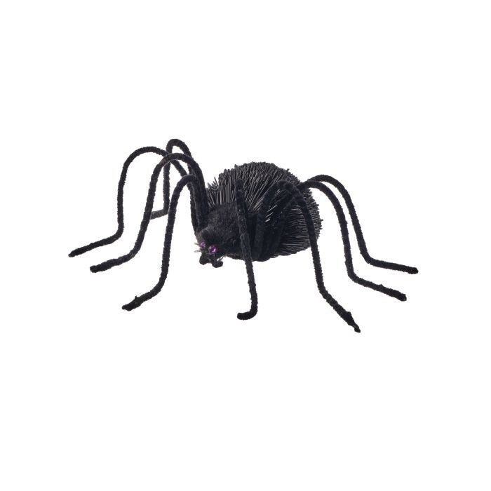9" Glitter Black Spider