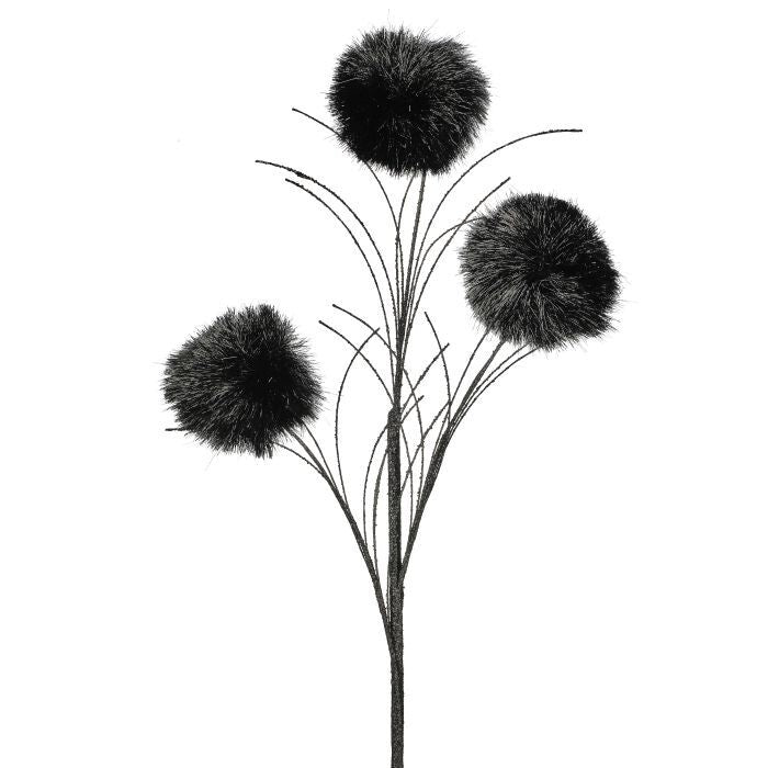 35" Glitter Pompom Spray X3