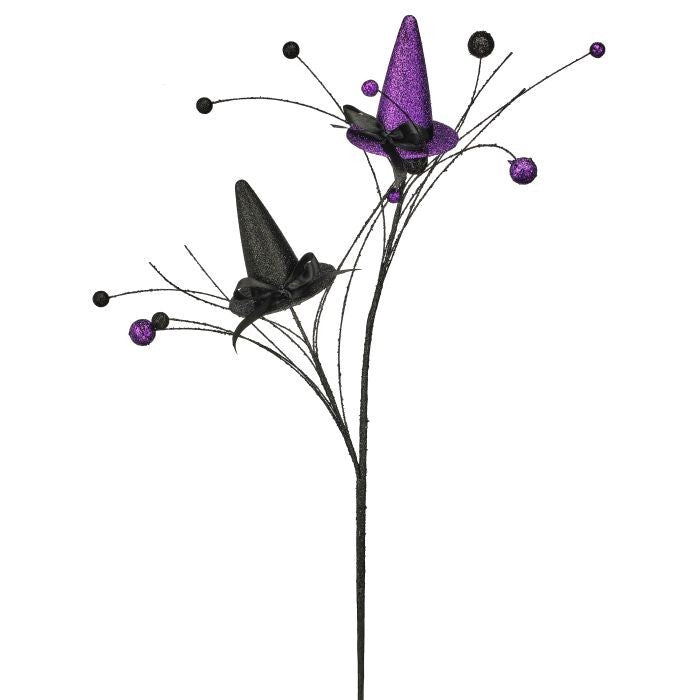 24" Double Glitter Witch's Hat Spray