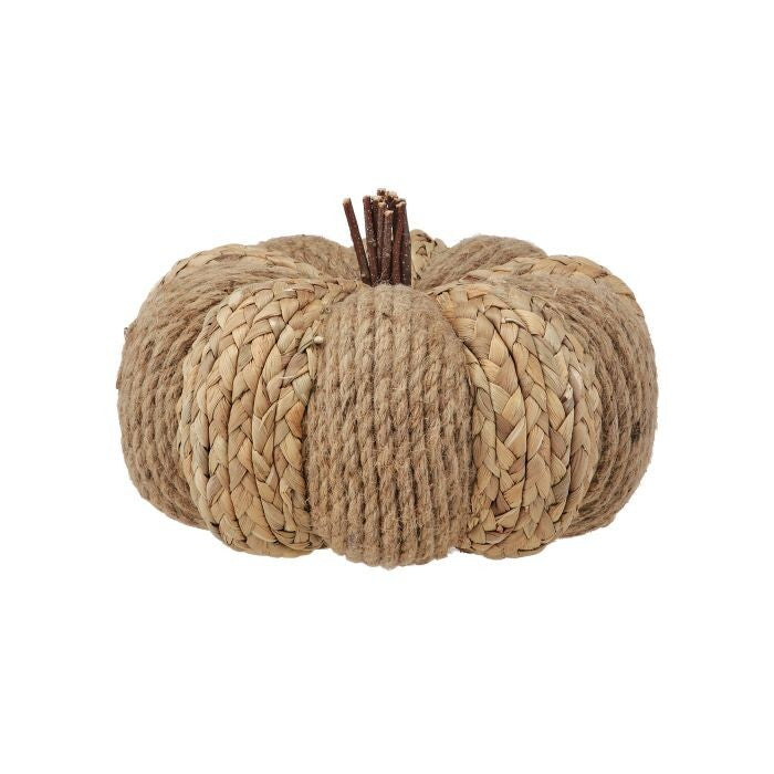 10" Rattan Natural Pumpkin