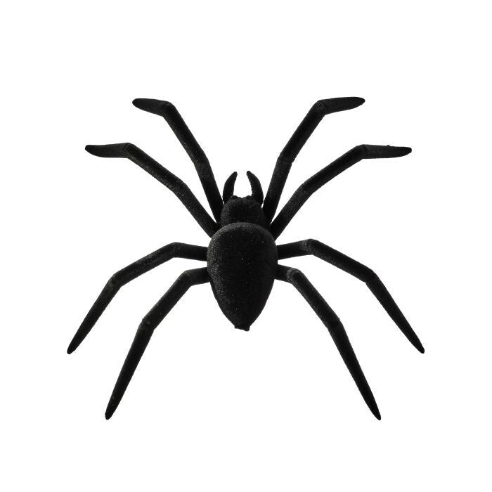 8" Vp Plastic Flocked Spider