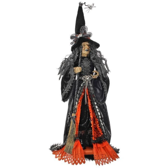 22" Spooky Halloween Witch On Base