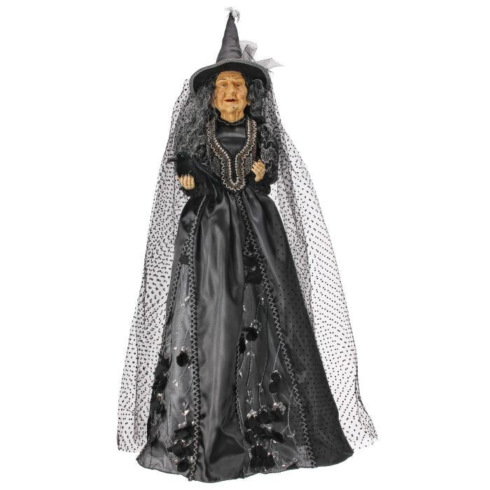 42" Standing Witch W/Raven