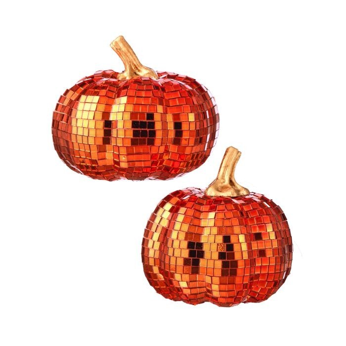 4.5" Mirror Pumpkin 2/Ast