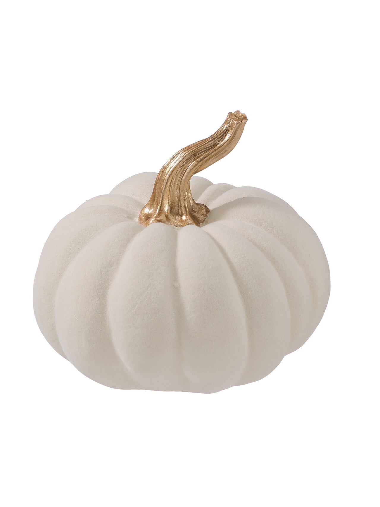 5.5" Resin Flocked Pumpkin