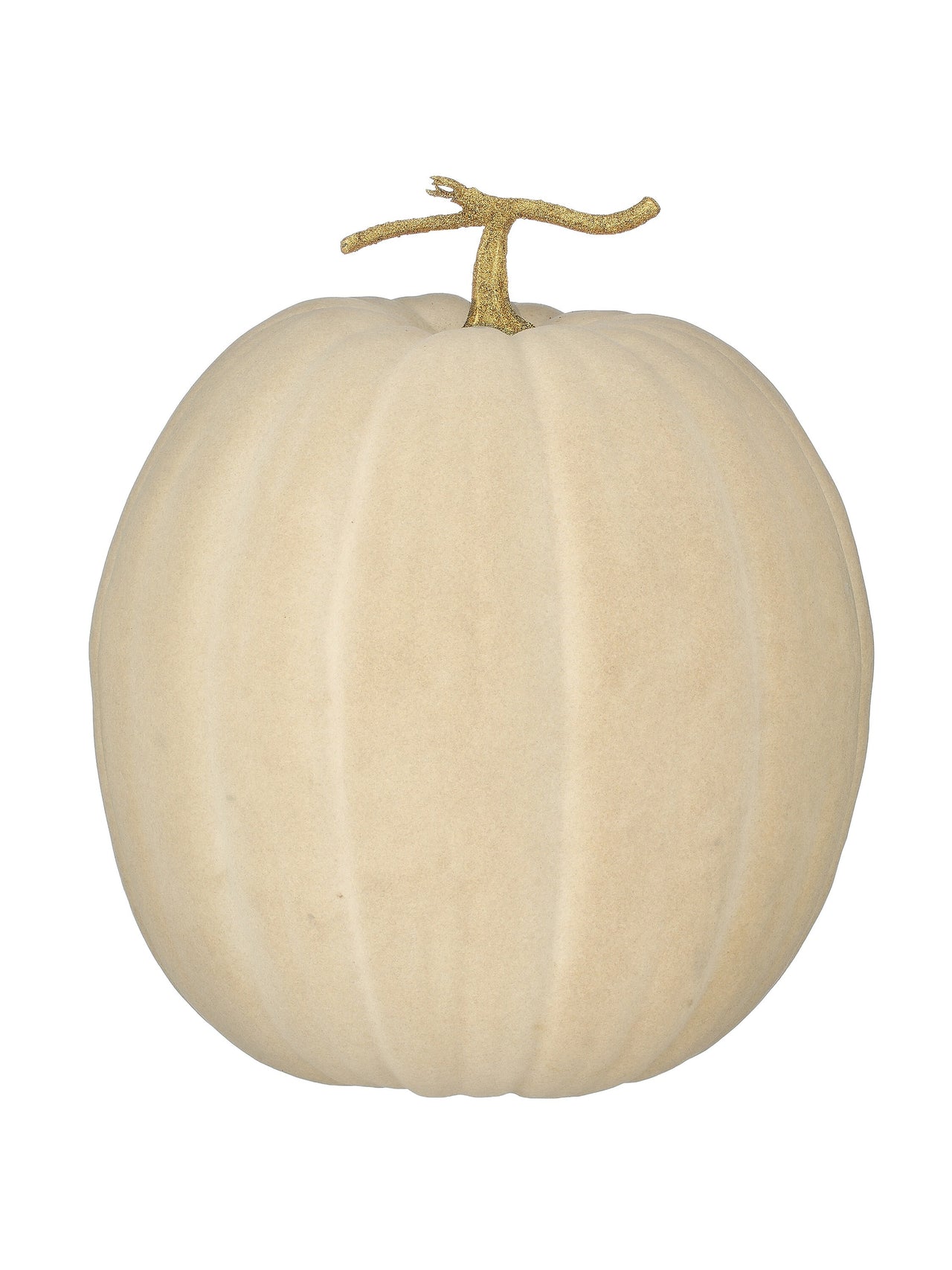 19" Flocked Autumn Pumpkin
