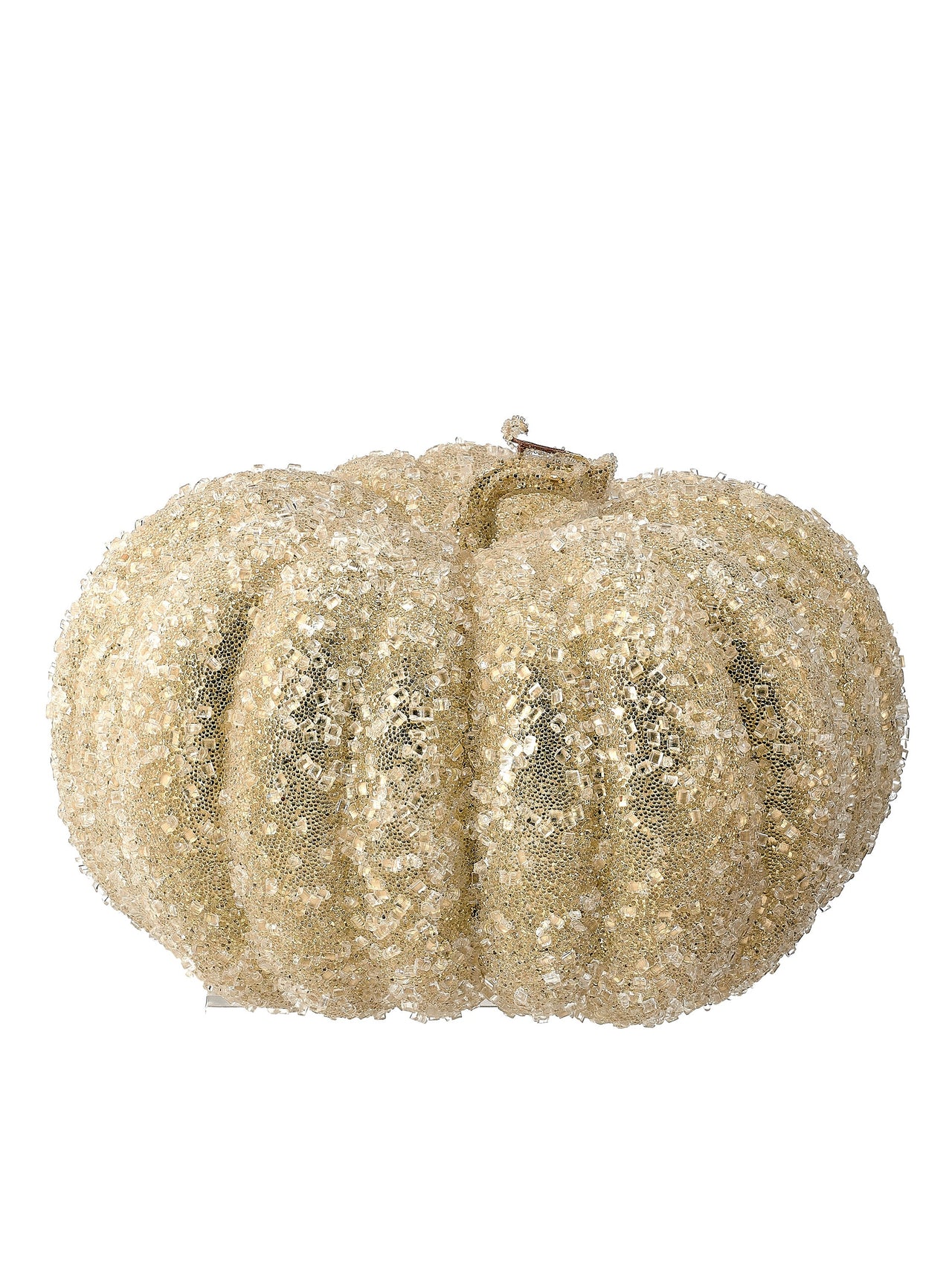 10" Iced Beaded Pumpkin