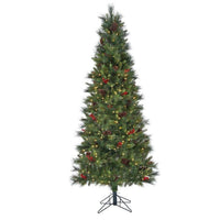 7' Led Forest Berry Fir Tree 803T 38