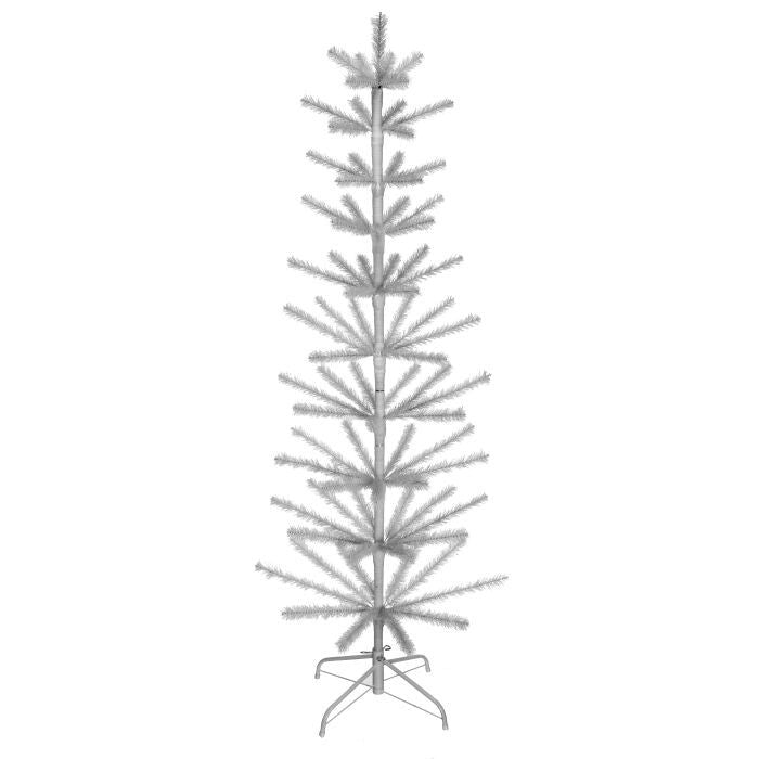 72" White Feather Bristle Tree 80T 29"D
