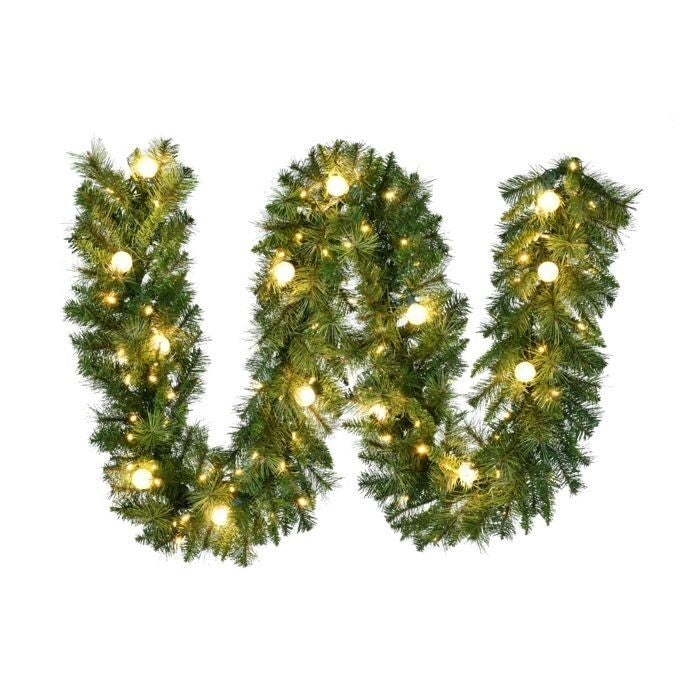 9'X14"D Led Twnkle Belgium Garland 100L+14G40