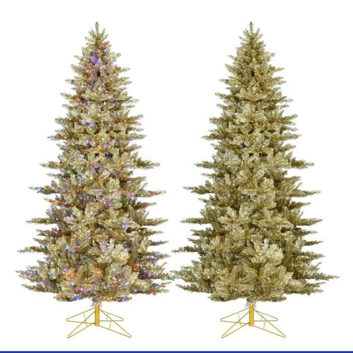 7.5'Dual Led Ep Champagne Tree 1637T 54"D750L