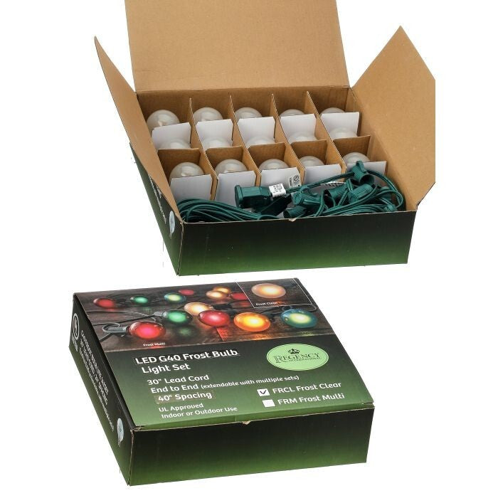 High Voltage Led G40 Bulb 14Lite E-E Colr Box