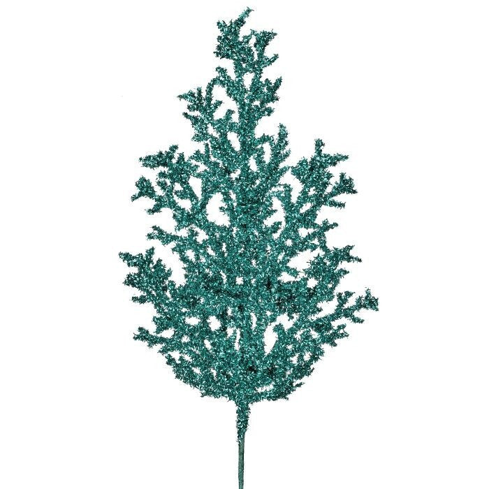 27" Tinsel Cedar Spray