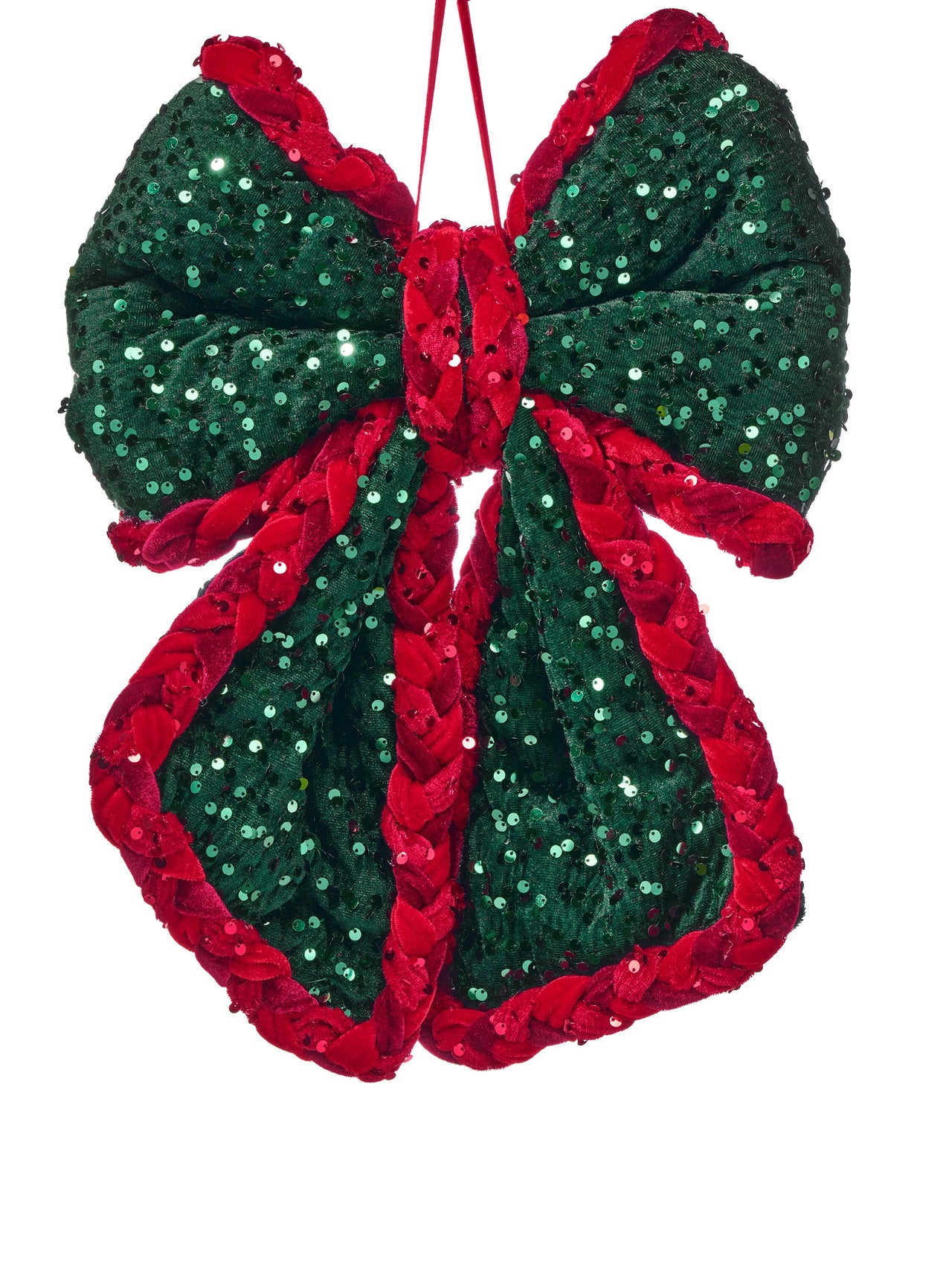 12" Velvet Sequin Bow