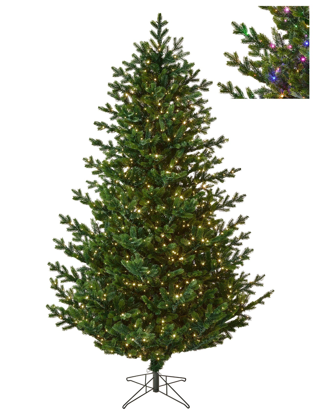 7.5'Dual3Mmled Layered Balsam Tree 64"D 1200L