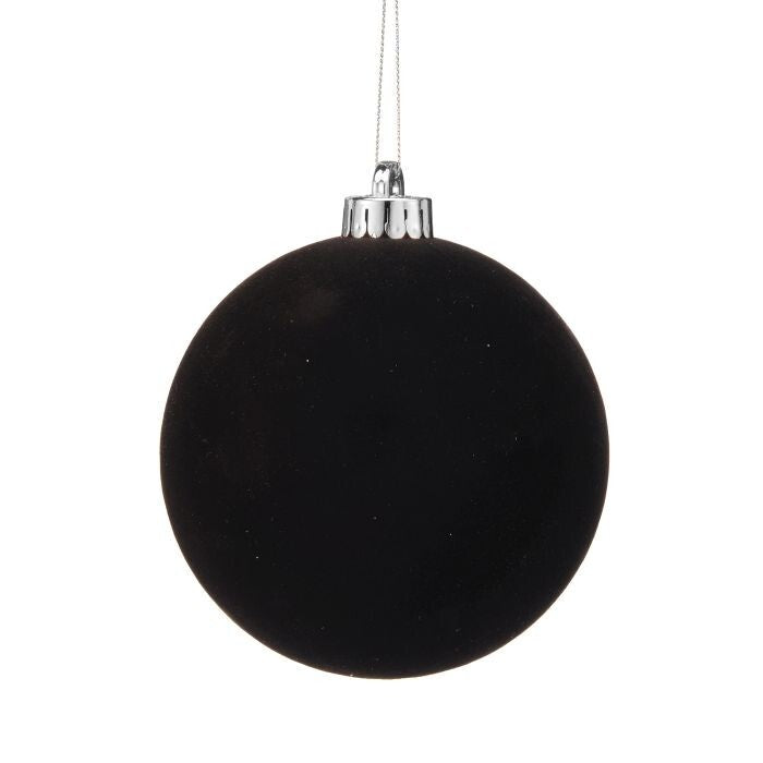 120Mm Vp Flocked Ball Ornament Bx/3