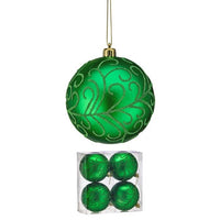 100Mm Vp Beaded Scroll Ball Ornament Box/4
