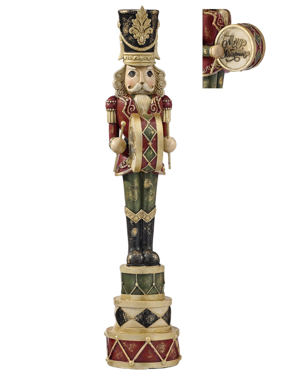 18" Resin Drum Stack Nutcracker