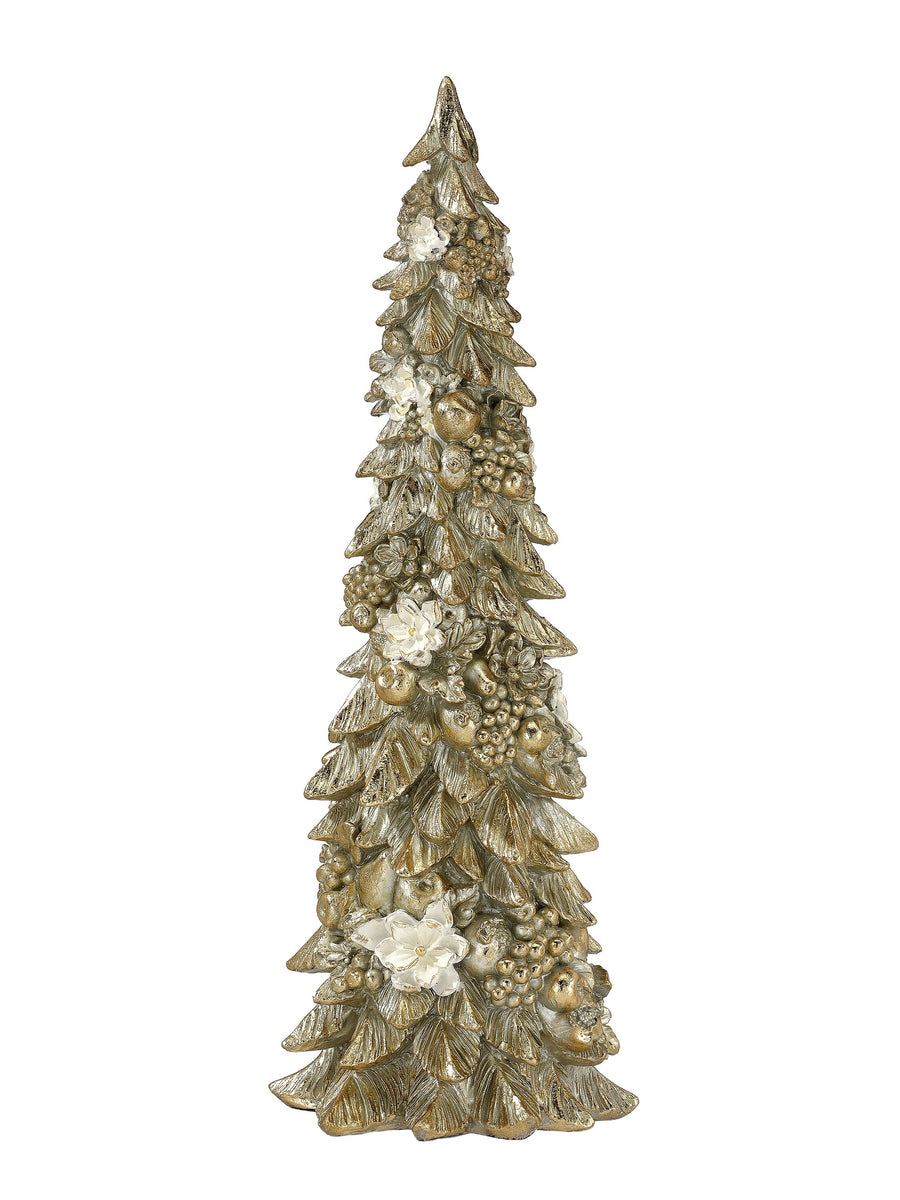 16" Resin Magnolia Tree