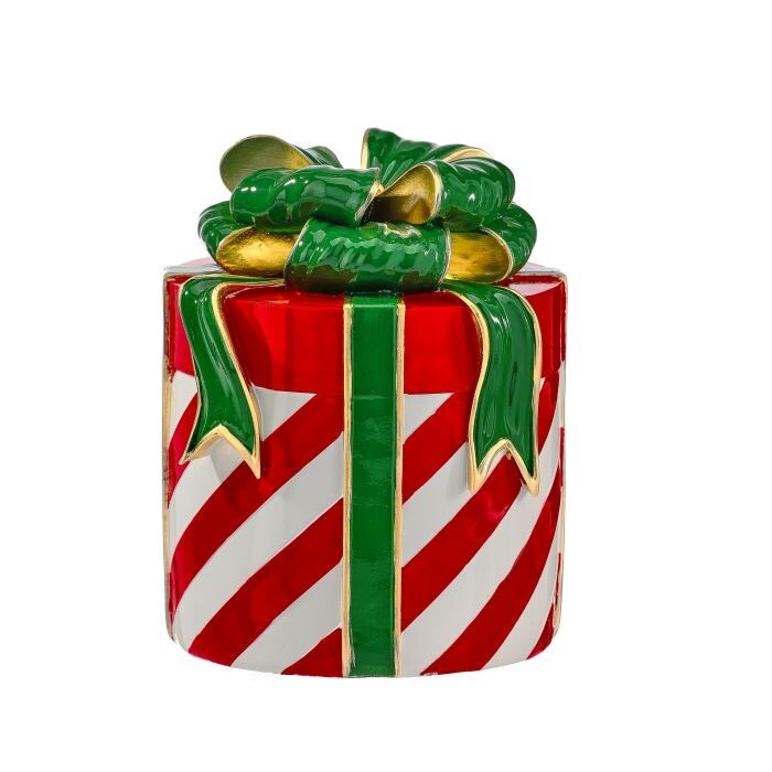 8" Resin Round Gift Bow W/Bow