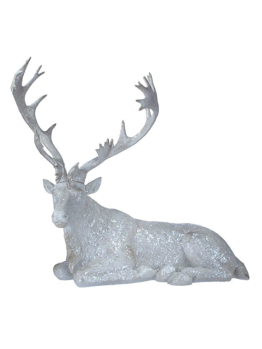 26"Resin Winter Sitting Elk
