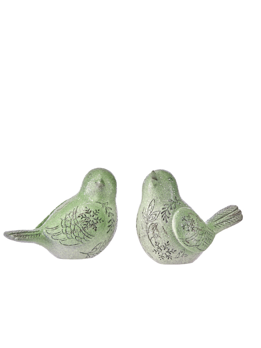 4.5" Resin Winter Bird 2/Ast