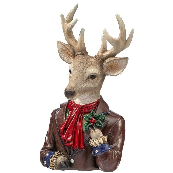 15" Resin Deer Bust Tablepiece