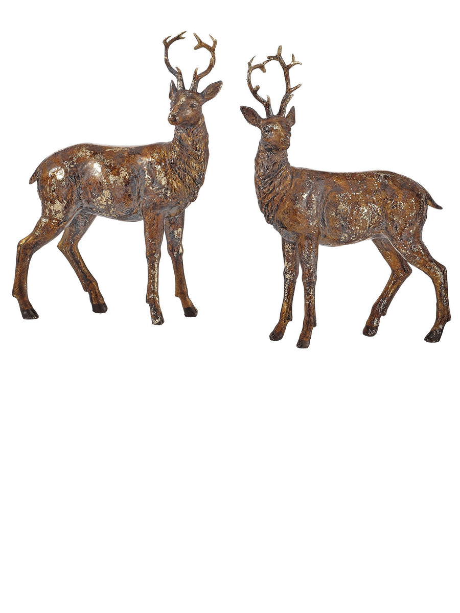 8" Resin Southern Deer 2/Ast