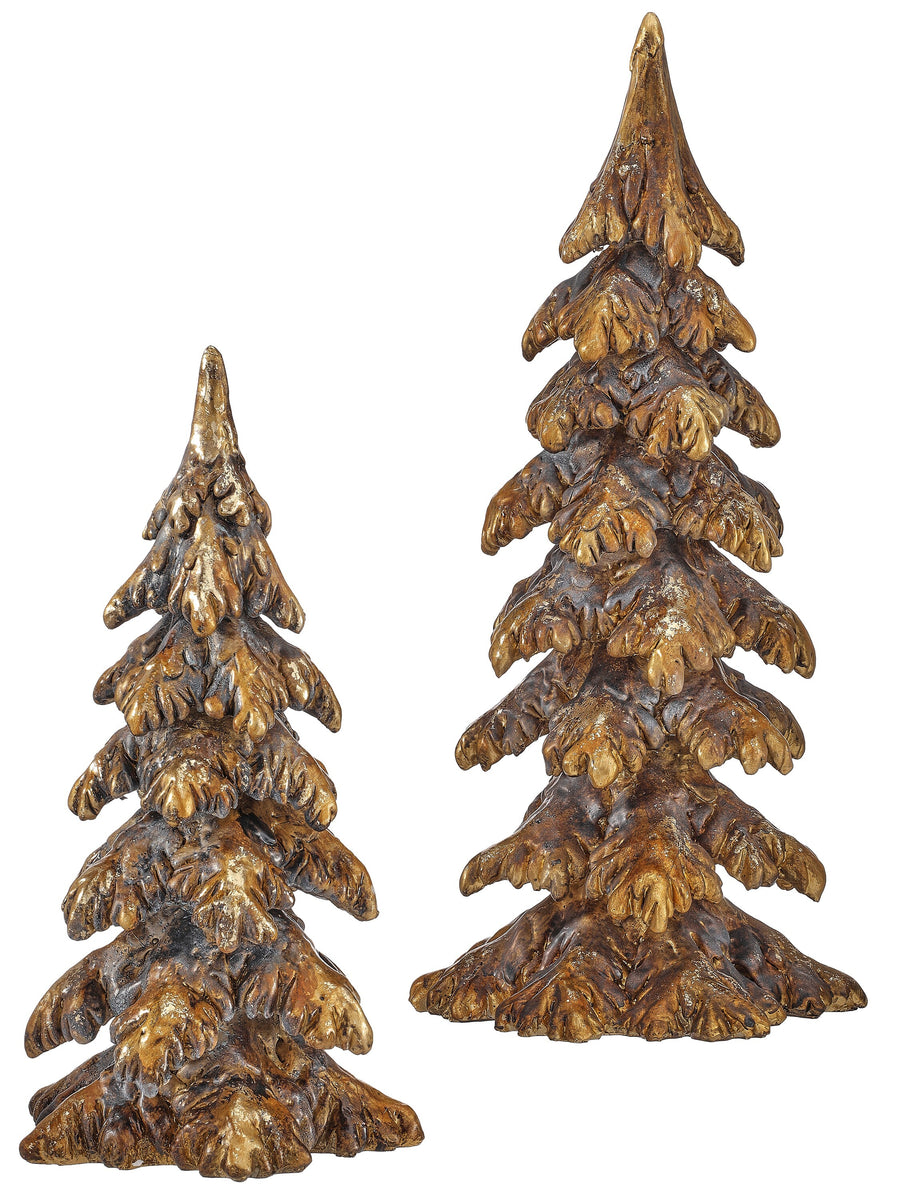 12-16" Resin Southern Tree Set/2