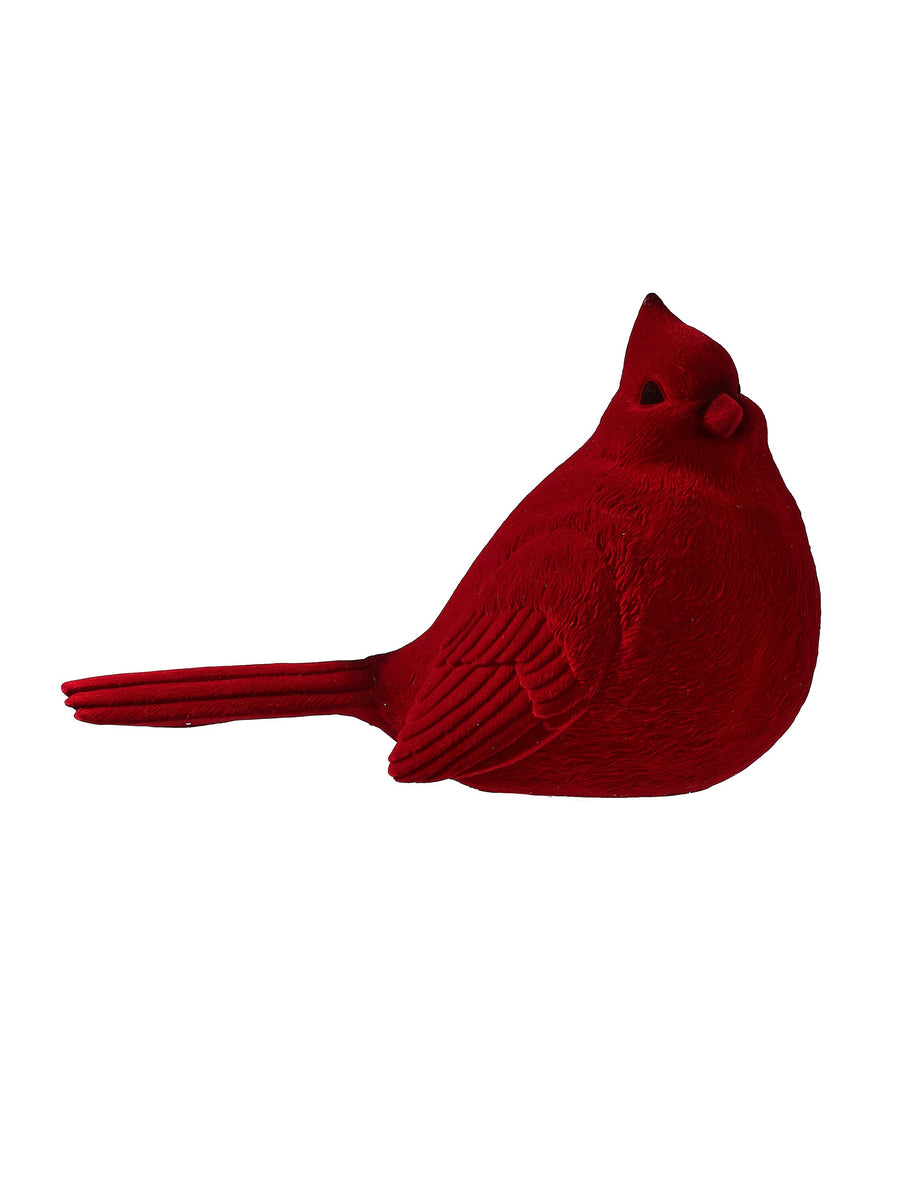 13"Resin Flocked Cardinal