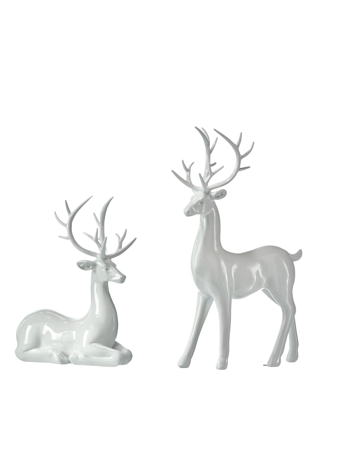 8-11.5" Resin Shiny Deer 2/Ast