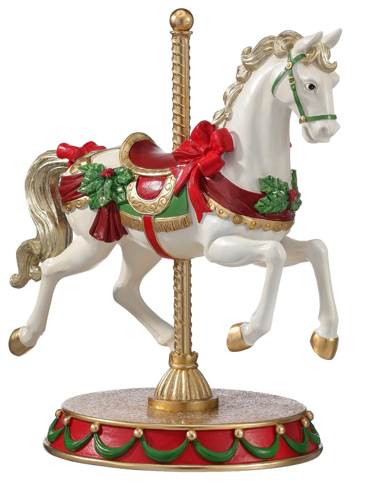 19" Resin Carousel Horse