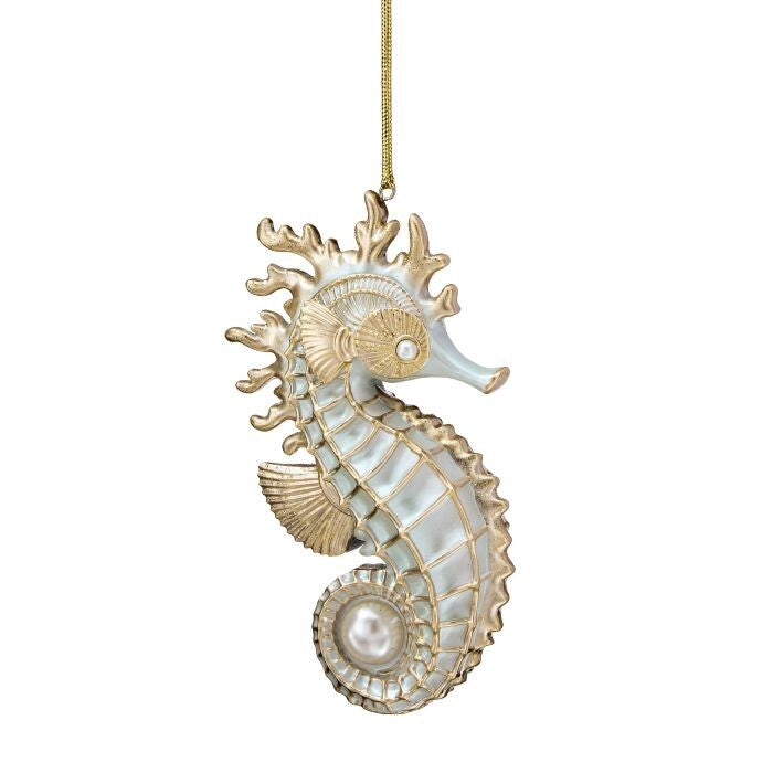 6" Resin Seahorse Ornament