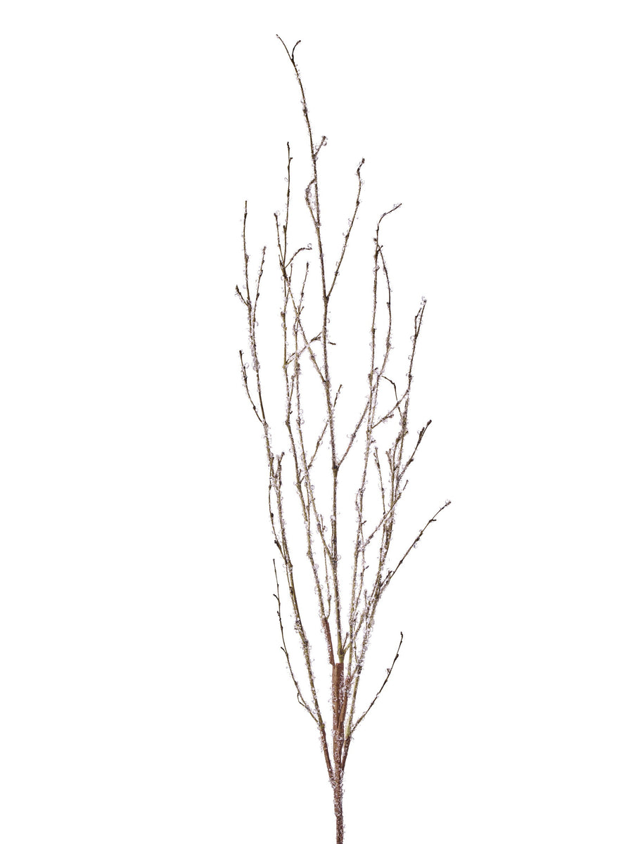 30" Iced Twig Spray