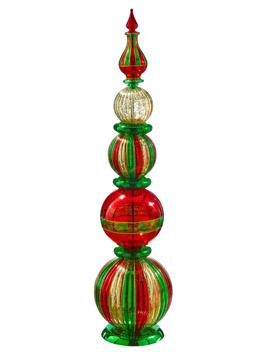 40" Vp Mercury Standing Stripe Finial