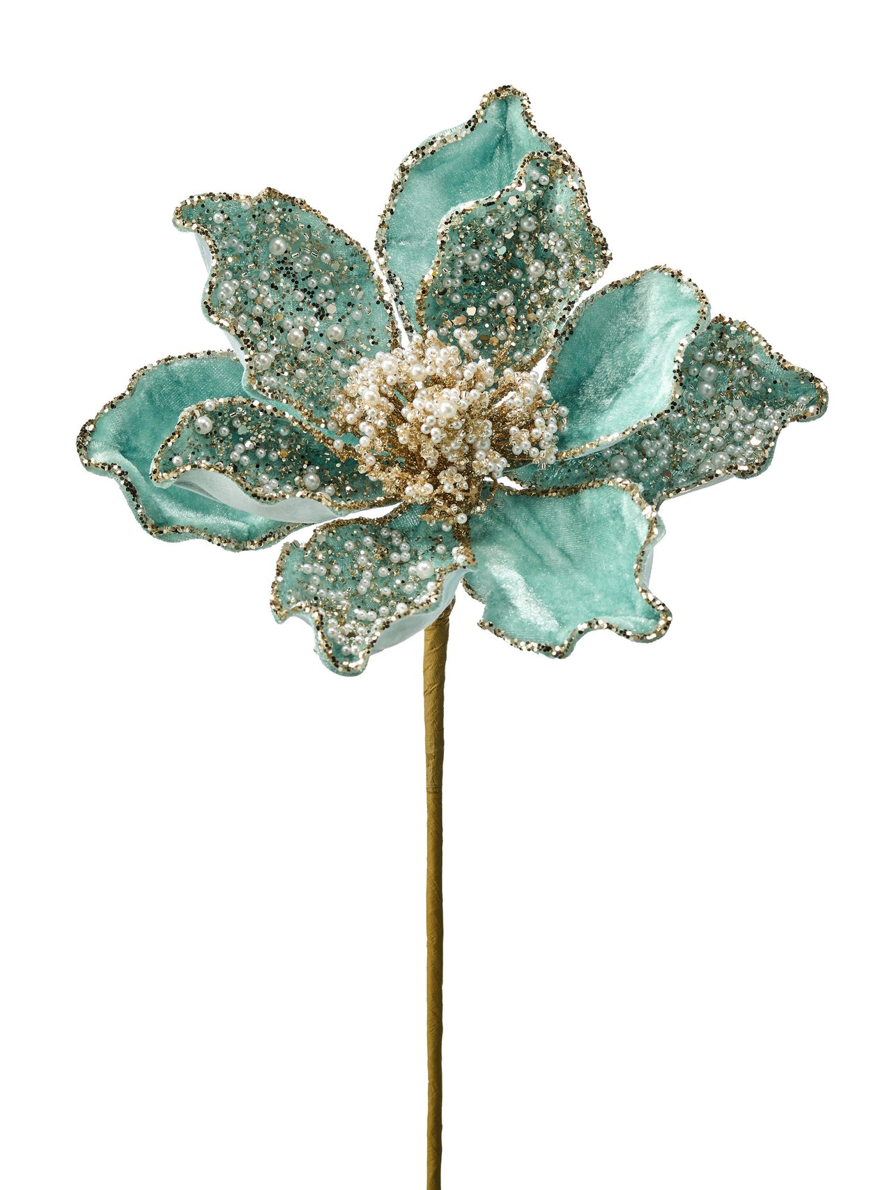 21" Pearl Velvet Magnolia Stem