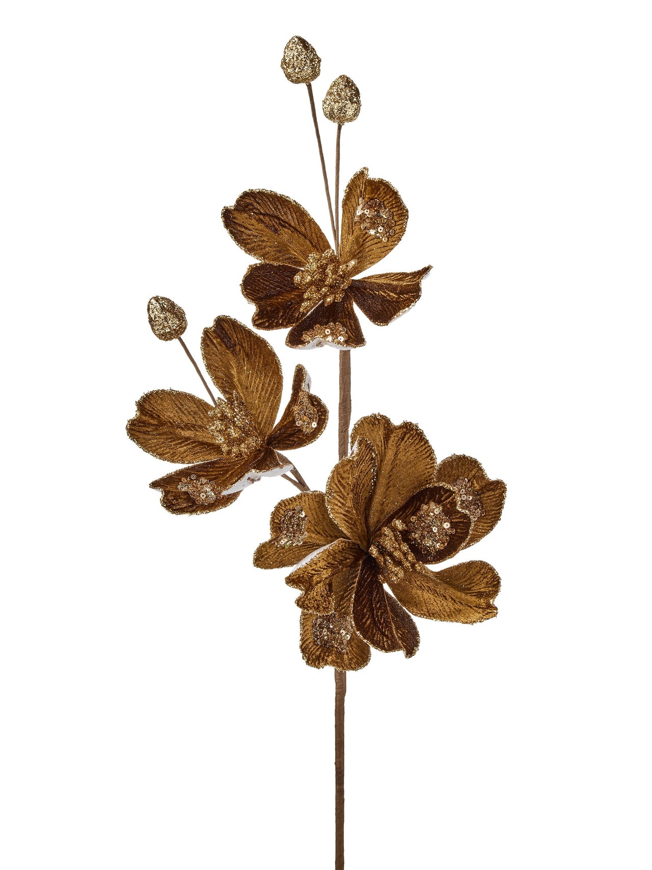 24" Velvet Magnolia Spray X3