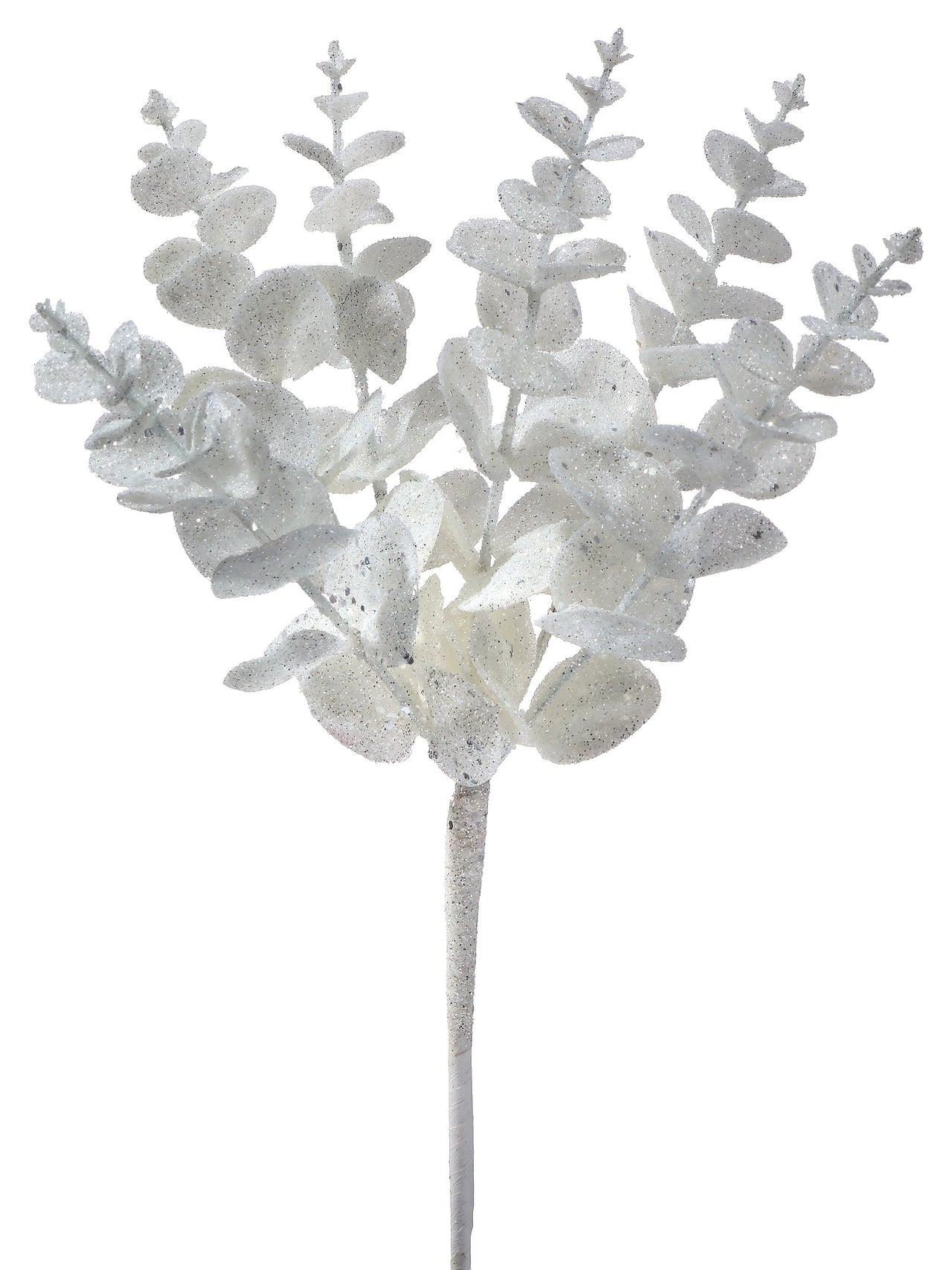 20" Metallic Glitter Euclyptus Spray