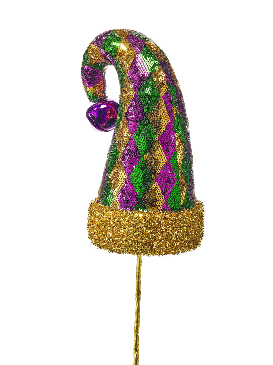 24" Metallic Diamond Hat Stem
