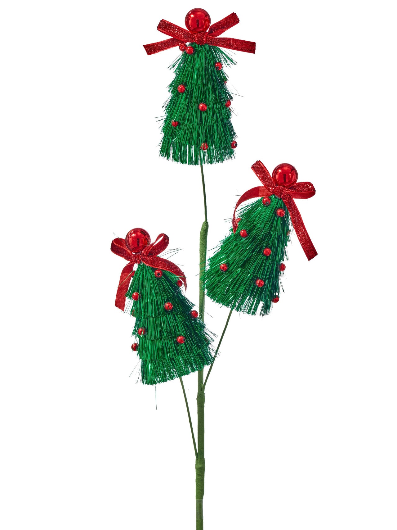 30" Tinsel Christmas Tree Spray X3