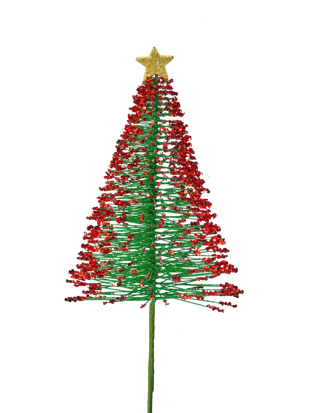 20" Retro Glitter Tree Stem
