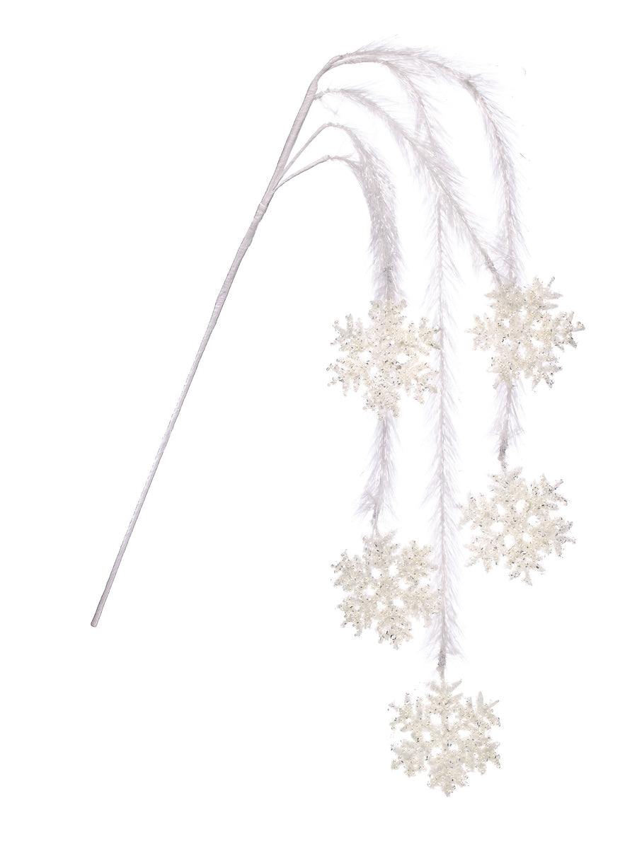 48" Tinsel W/Snowflake Rain Spray