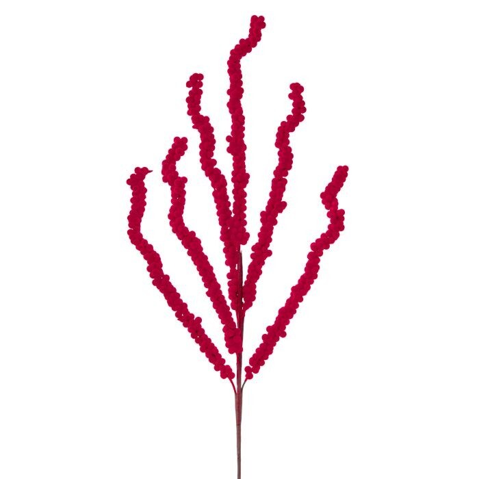 31" Flocked Berry Spray