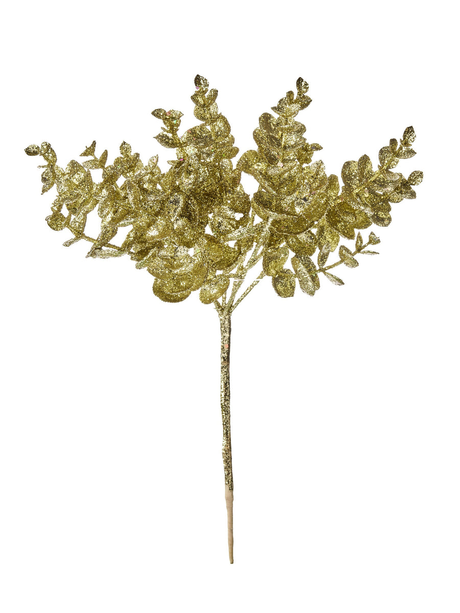 11" Glitter Mini Euclyptus Bush