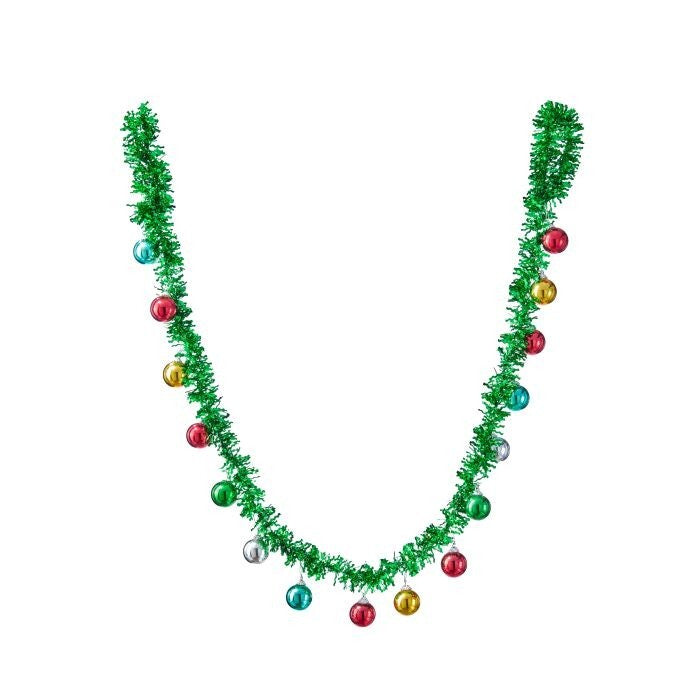 60" Vp Retro Tinsel Ball Garland