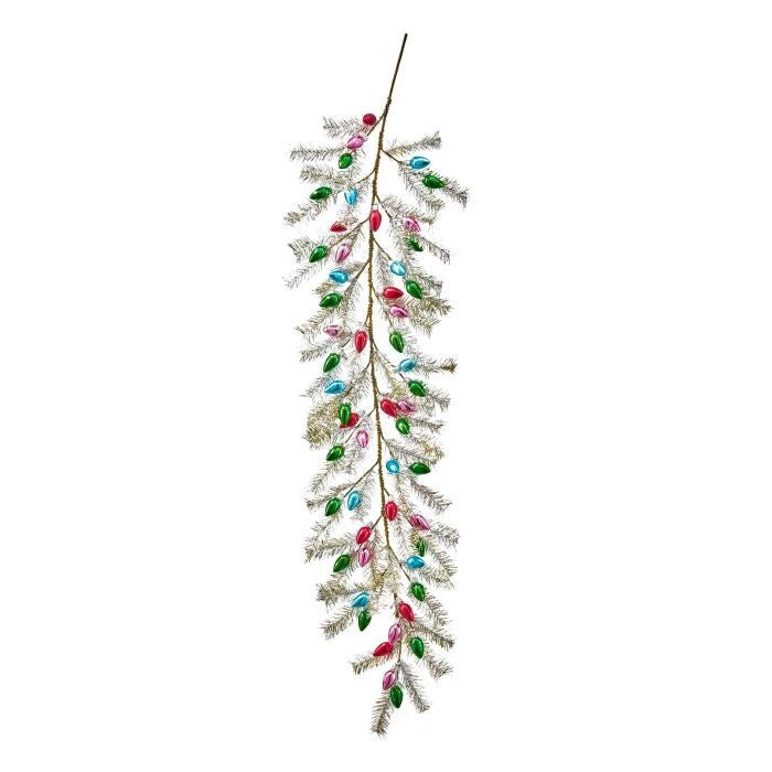 48" Vintage Tinsel Bulb Garland